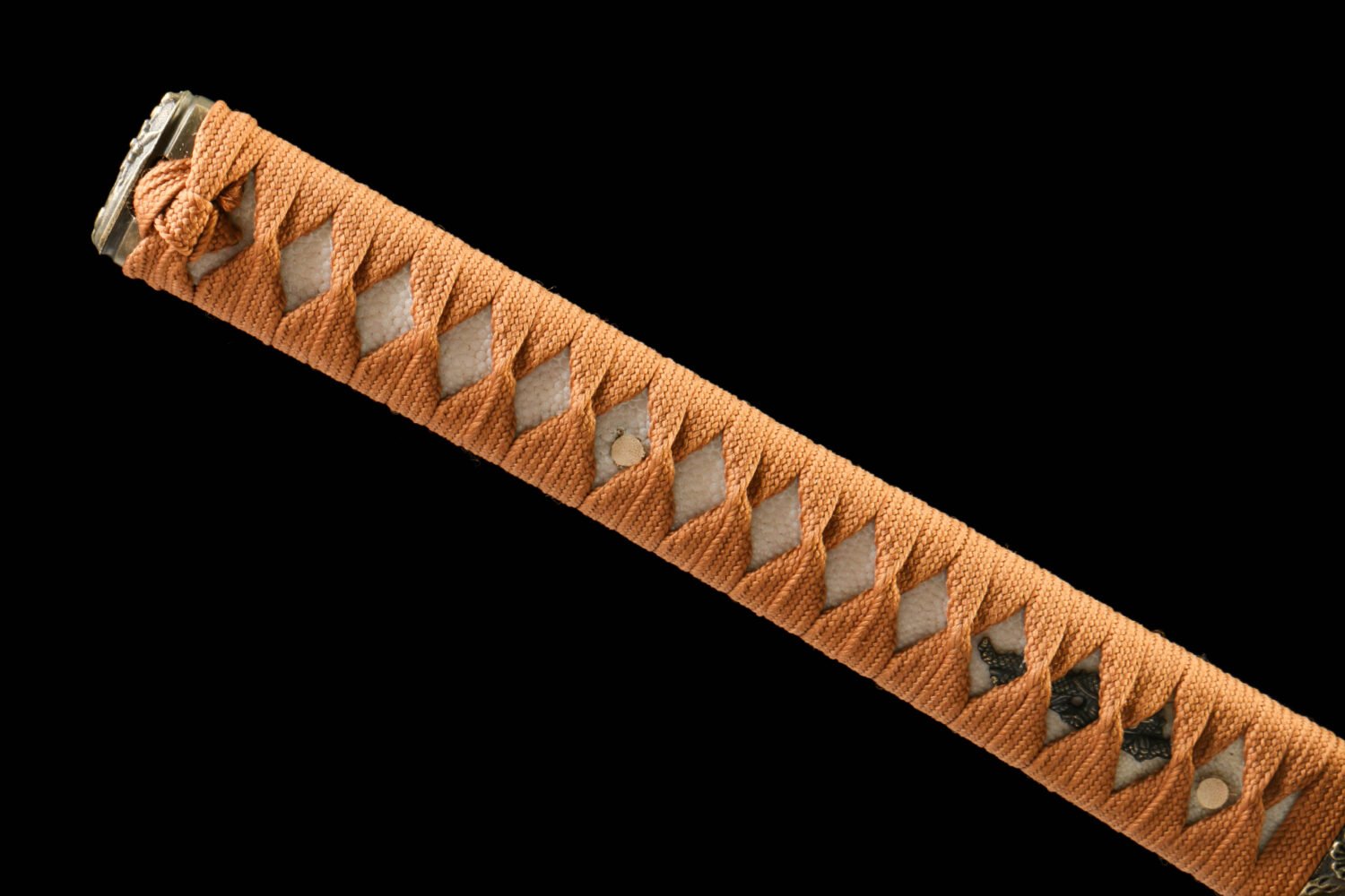 IMG_1340 1065 steel - pure hand-forged samurai sword - zinc alloy fittings - high carbon steel black samurai sword - yellow moon