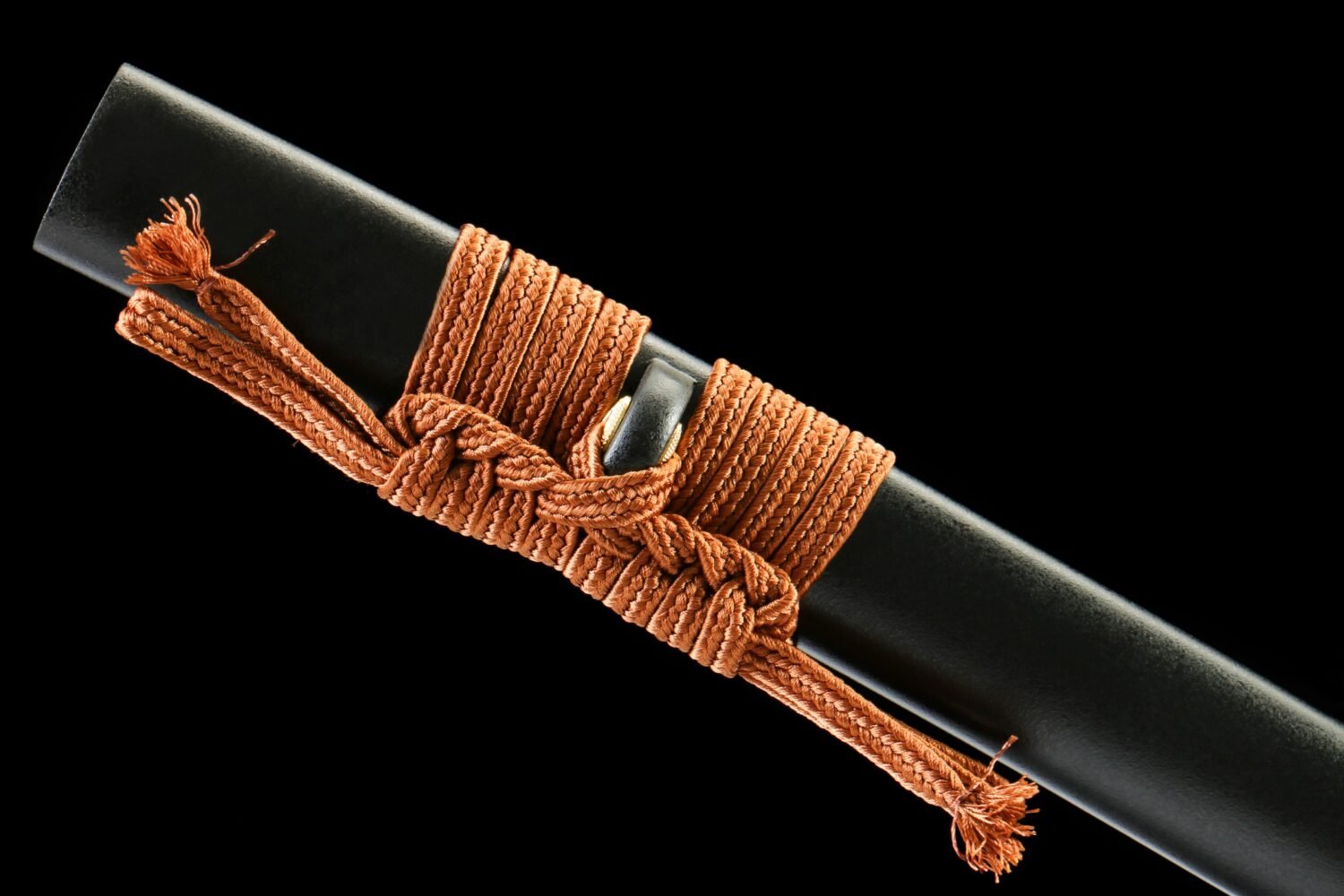 IMG_1344 1065 steel - pure hand-forged samurai sword - zinc alloy fittings - high carbon steel black samurai sword - yellow moon