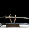 IMG_1366 1065 steel - pure hand-forged samurai sword - zinc alloy fittings - smoked blue high carbon steel samurai sword - Yuyu