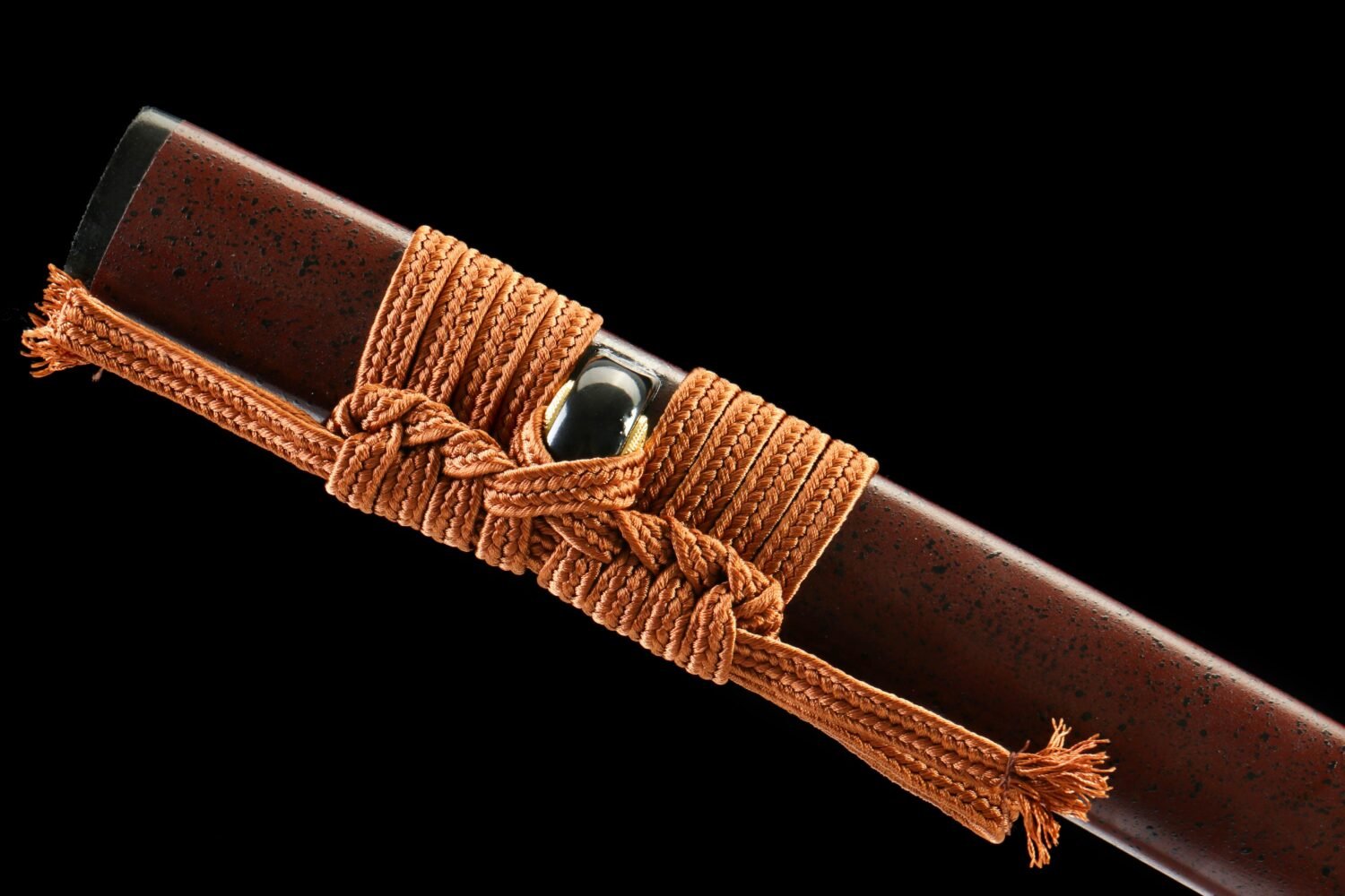 IMG_1420 1065 steel - pure hand-forged samurai sword - zinc alloy fittings - iron-mounted black and red samurai sword - black phoenix