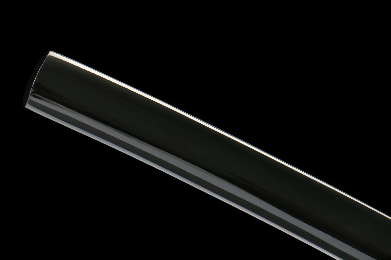 1065 steel - pure handmade Japanese samurai sword - zinc alloy fittings - all black high carbon steel samurai sword - black wing