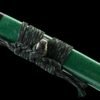 1065 steel - pure handmade Japanese samurai sword - zinc alloy fittings - green bamboo leaf high carbon steel samurai sword - Shenmu