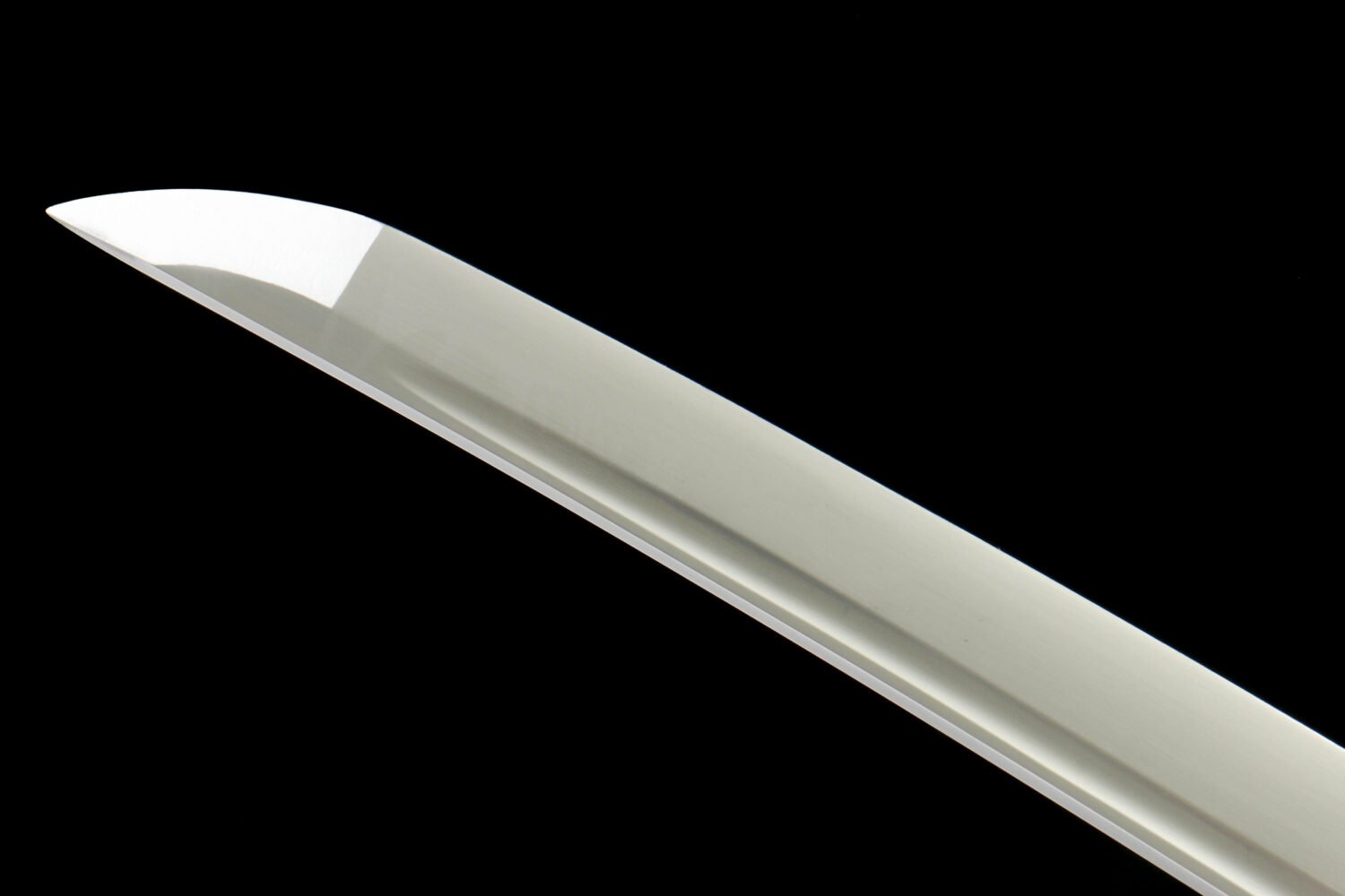 1065 steel - pure hand-forged samurai sword - zinc alloy fittings - black silver flower wave high carbon steel samurai sword - black iron