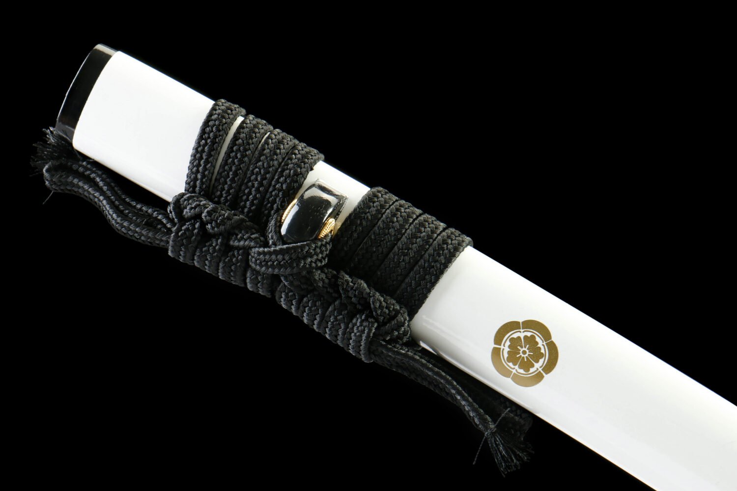 IMG_1730-2 1065 steel - pure hand-forged samurai sword - zinc alloy fittings - white family pattern high carbon steel samurai sword - white phoenix