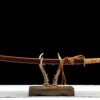 T10 steel - pure handmade Japanese katana - covered with earth and burned blade - iron equipment - burned blade katana - Jinlufeng