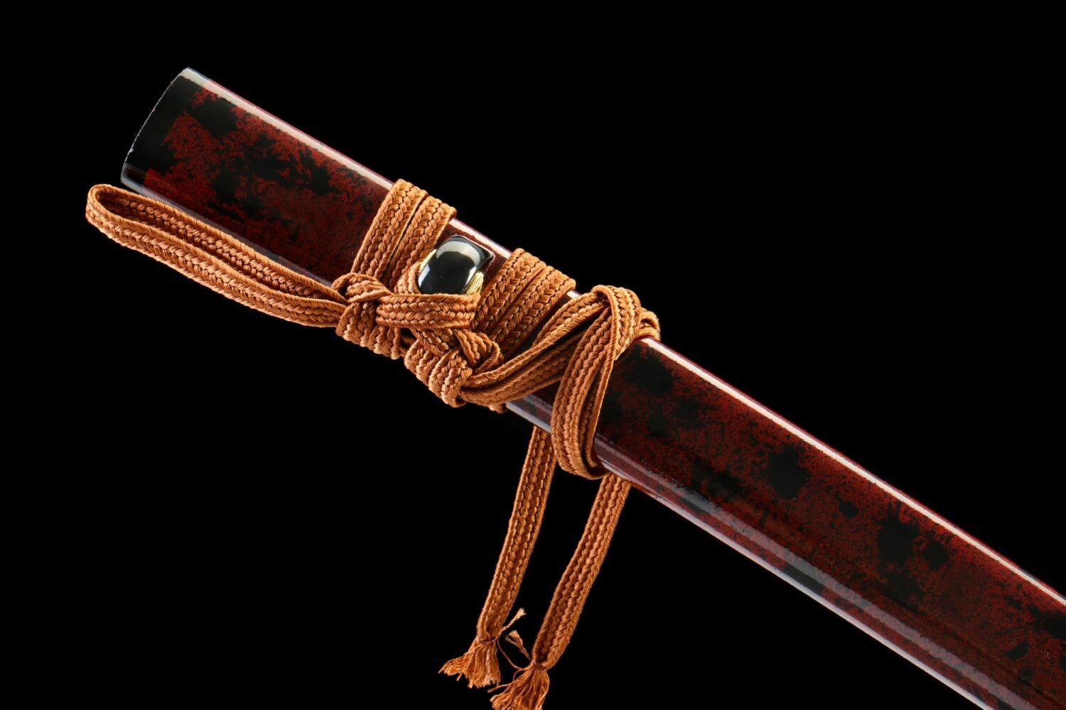 T10 steel - pure handmade Japanese katana - covered with earth and burned blade - iron equipment - burned blade katana - Jinlufeng