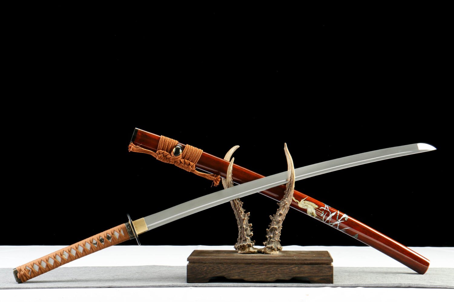 1065 steel - pure handmade Japanese samurai sword - iron equipment - crane high manganese steel samurai sword - Suxin blade