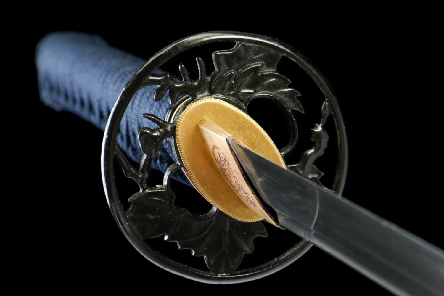 IMG_2113 1065 steel - pure hand-forged samurai sword - zinc alloy fittings - bright red high manganese steel samurai sword - Tongrui