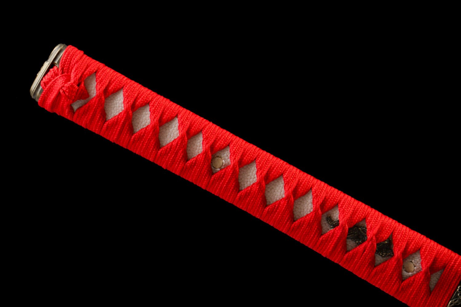 IMG_2212 1065 steel - pure hand-forged samurai sword - zinc alloy fittings - bright red high carbon steel samurai sword - Zhu Rui