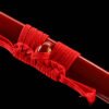 IMG_2214 1065 steel - pure hand-forged samurai sword - zinc alloy fittings - bright red high carbon steel samurai sword - Zhu Rui