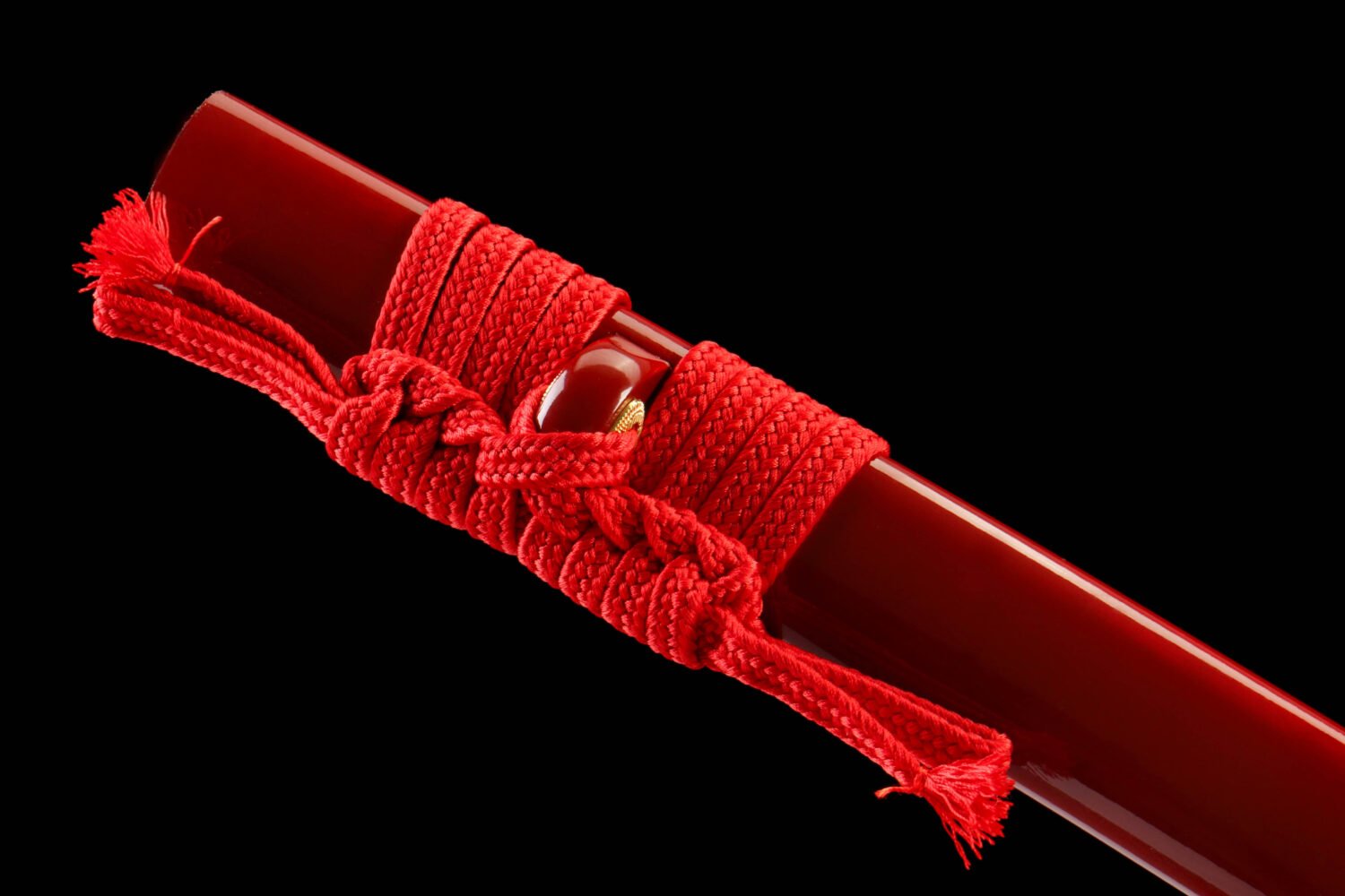 IMG_2214 1065 steel - pure hand-forged samurai sword - zinc alloy fittings - bright red high carbon steel samurai sword - Zhu Rui