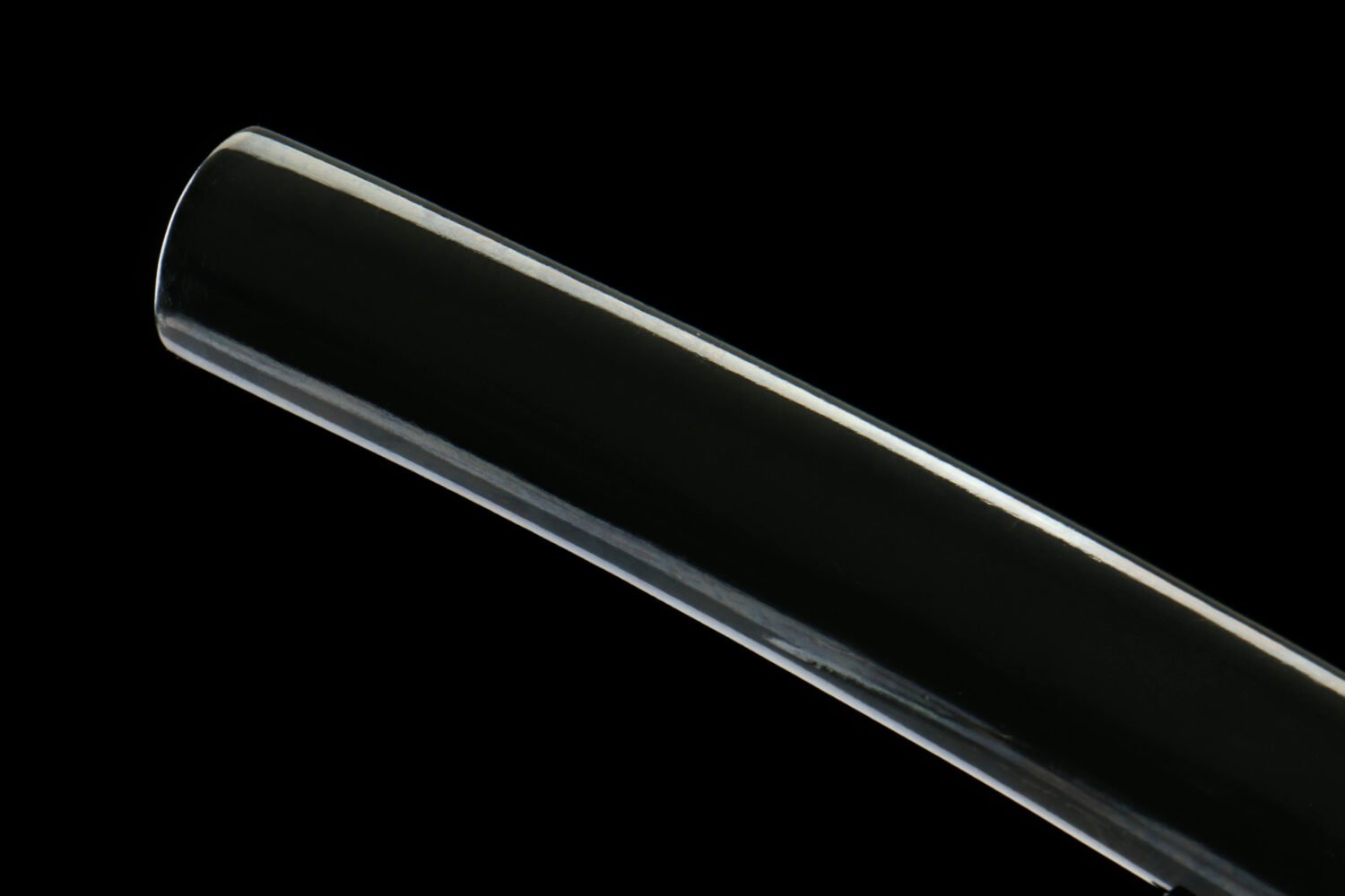 IMG_2250 1065 steel - pure hand-forged samurai sword - green leather sheath - iron equipment - iron special lower thread high carbon steel samurai sword - black edge