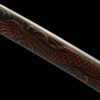 Carbon steel + ceramic coating - pure hand-forged samurai sword - iron equipment - ceramic coating engraved dragon sheath samurai sword - black handle