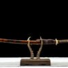 T10 Steel - Purely Handmade Japanese Katana - Covered with Burning Blade - Copper Fittings - Phoenix T10 Burning Blade Katana - Flame Blade