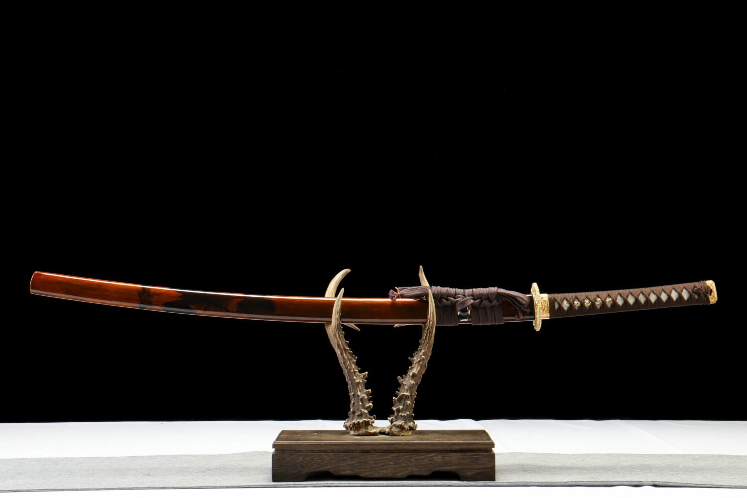 T10 Steel - Purely Handmade Japanese Katana - Covered with Burning Blade - Copper Fittings - Phoenix T10 Burning Blade Katana - Flame Blade