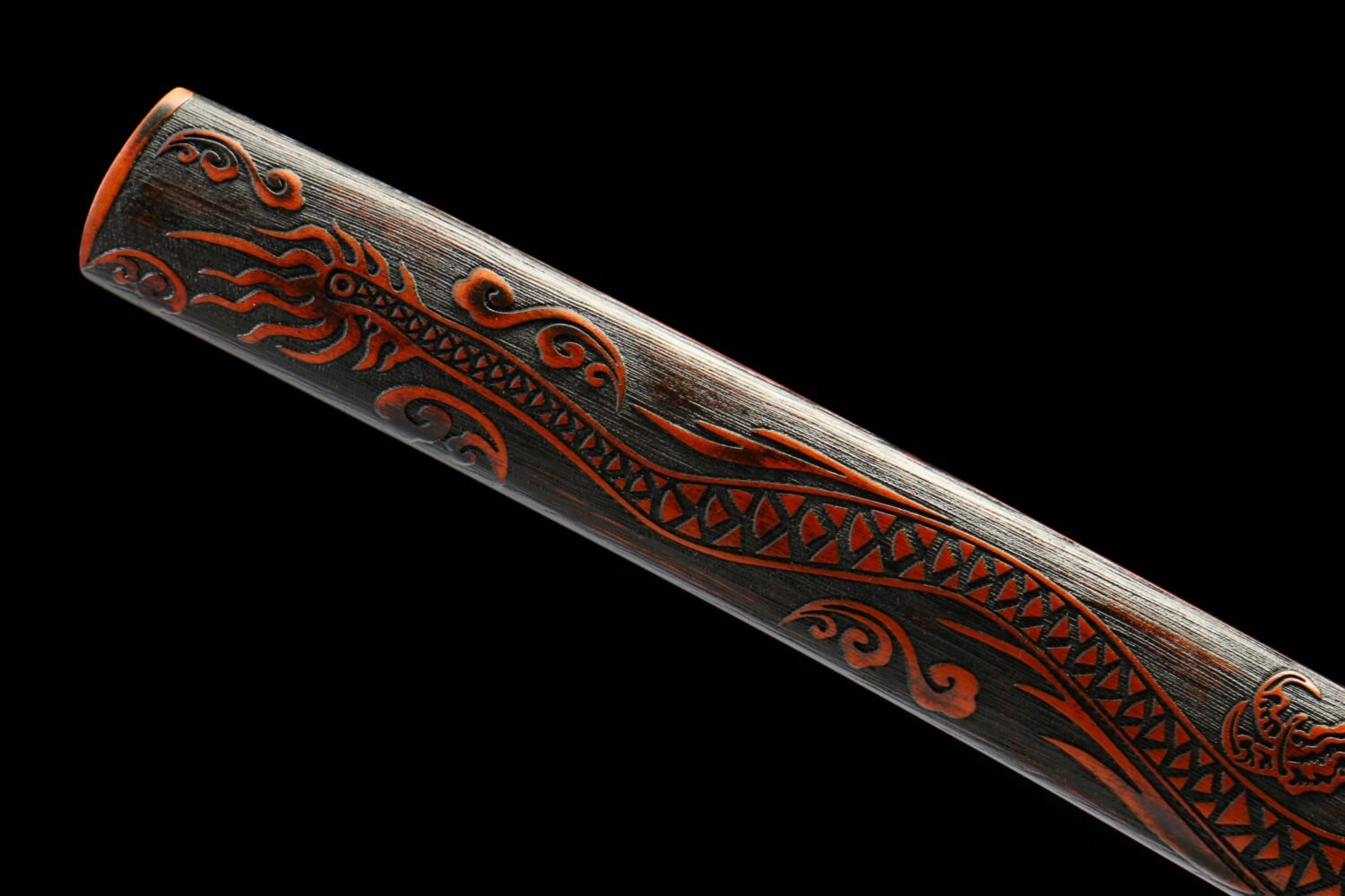 Carbon steel titanium-plated-pure handmade Japanese katana-iron equipment-gilt titanium-plated katana-obsidian slash