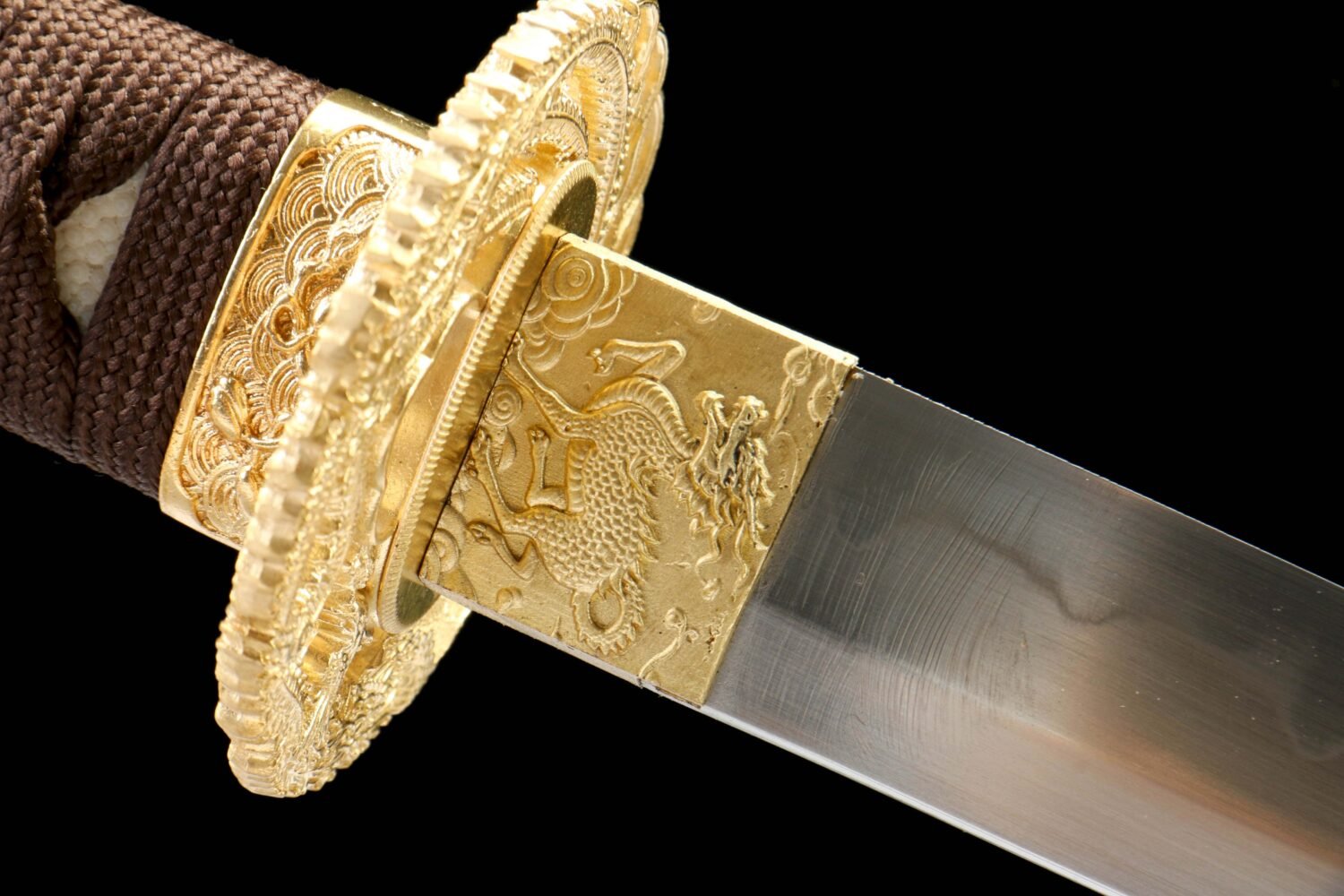 T10 Steel - Purely Handmade Japanese Katana - Covered with Burning Blade - Copper Fittings - Phoenix T10 Burning Blade Katana - Flame Blade