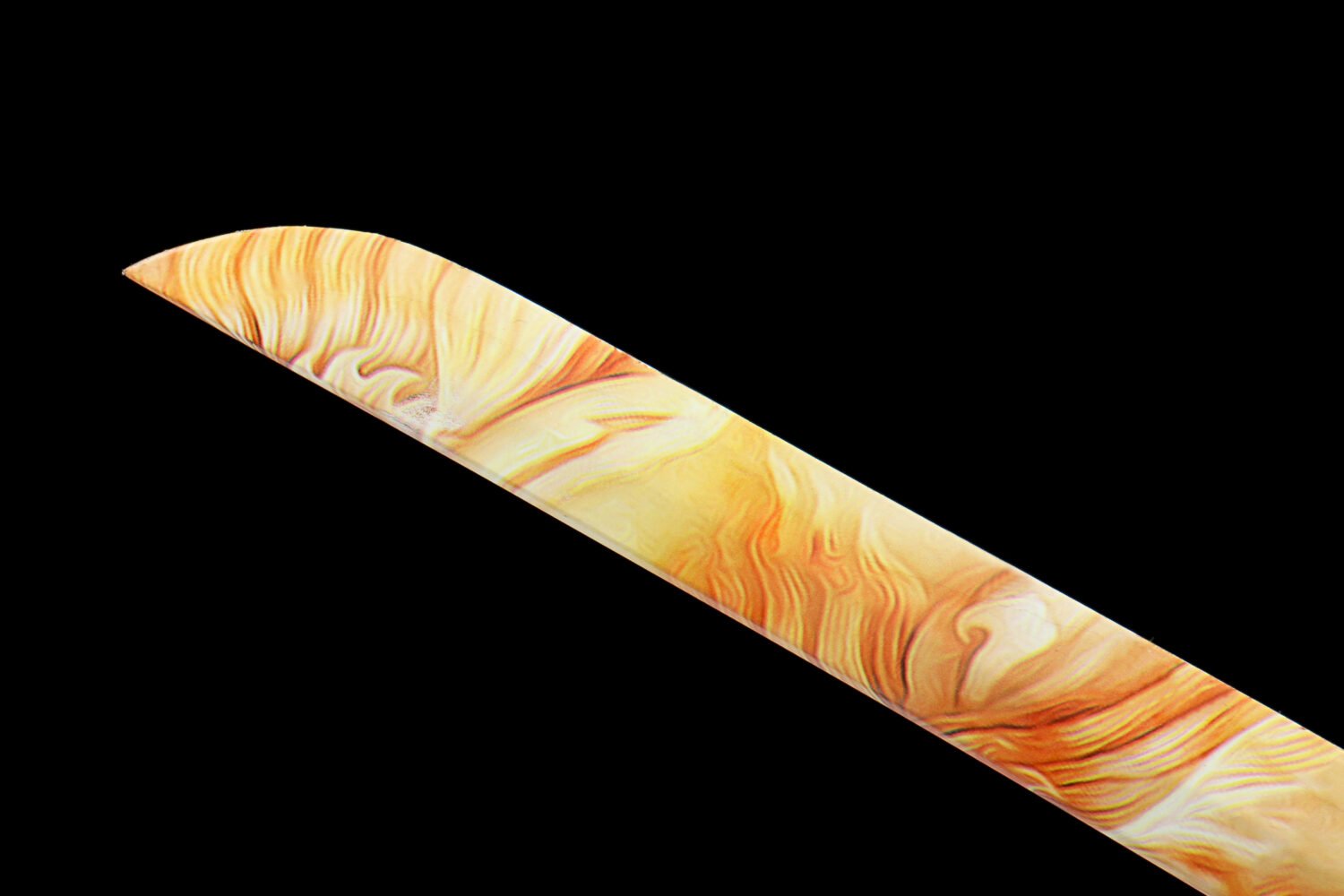 IMG_2702 1065 steel - pure hand-forged samurai sword - zinc alloy fittings - dragon guard yellow samurai sword - plain gold