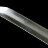 1060 steel - pure hand-forged samurai sword - covered with earth-burned blade - copper fittings - three-burned blade grinding samurai sword - ink meteorite cut