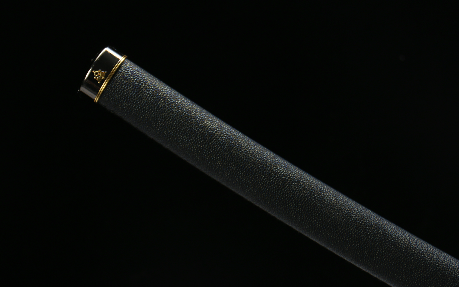 1045 steel - pure handmade Japanese katana - zinc alloy fittings - green leather sheath - Yan Mo Dao