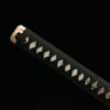 Patterned Steel - Hand-Forged Katana - Green Leather Scabbard - Copper Hardware - Night Blade