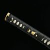 1060 steel - pure hand-forged samurai sword - green leather sheath - steel clamp - iron equipment - Tianxuan