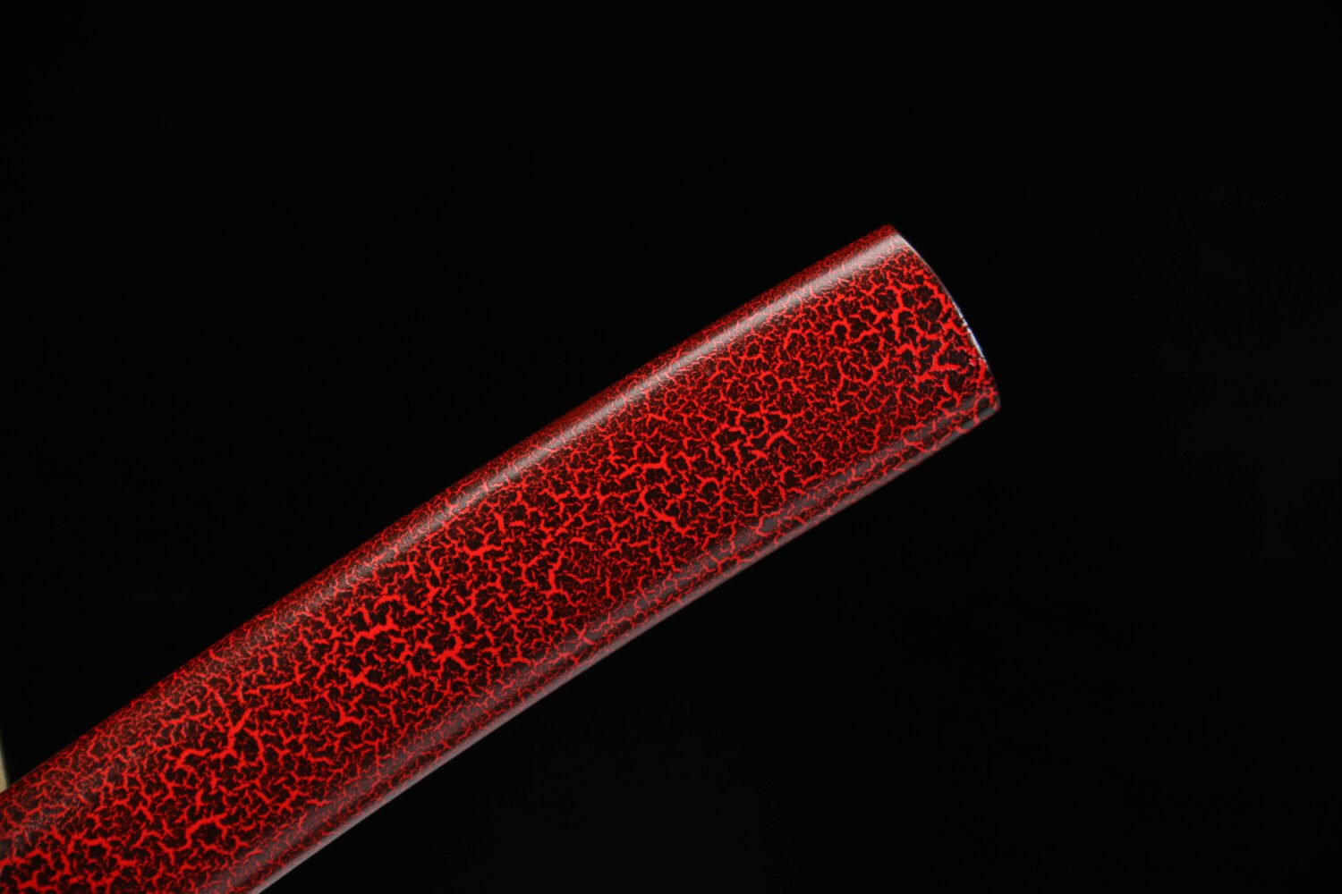 IMG_4987 1065 steel - pure handmade Japanese katana - green leather sheath - zinc alloy fittings - reddish brown - skyfire