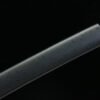 Patterned Steel - Handmade Japanese Katana - Green Leather Scabbard - Iron Harness - Black Sky