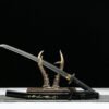 1060 steel - pure hand-forged samurai sword - covered with earth and burnt blade - shell sheath - copper-plated gilded silver - Jinlin