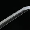 T10 steel - pure handmade Japanese katana - earth-covered burnished blade - T-shaped burnishing + 1-level grinding - green leather sheath - copper-plated gilded silver - starlight