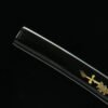 1060 steel - pure hand-forged samurai sword - covered with earth and burnt blade - shell sheath - copper-plated gilded silver - Jinlin