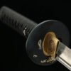 1060 steel - pure hand-forged samurai sword - covered with earth and burnt blade - shell sheath - copper-plated gilded silver - Jinlin