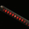 Patterned Steel - Pure Hand-Forged Katana - Green Leather Scabbard - Alloy Equipment - Flame Dragon