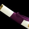 1045 steel - pure handmade Japanese katana - green leather sheath - alloy fittings - special craftsmanship - Bai Tianyu