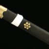 1045 steel - pure hand-forged samurai sword - green leather sheath - alloy equipment - special craftsmanship - black sky feather