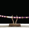 1045 steel - pure hand-forged samurai sword - green leather sheath - alloy equipment - special craftsmanship - 2nd generation Kitetsu