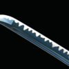 1045 steel - pure hand-forged samurai sword - green leather sheath - alloy equipment - special craftsmanship - 2nd generation Kitetsu