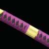 1045 steel - pure hand-forged samurai sword - green leather sheath - alloy equipment - special craftsmanship - 2nd generation Kitetsu