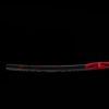 1065 steel - pure handmade Japanese katana - iron fittings - green leather sheath - black and red - red shadow
