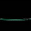 IMG_5730 1065 steel - pure hand-forged samurai sword - iron fittings - green leather sheath - green - Luqifeng
