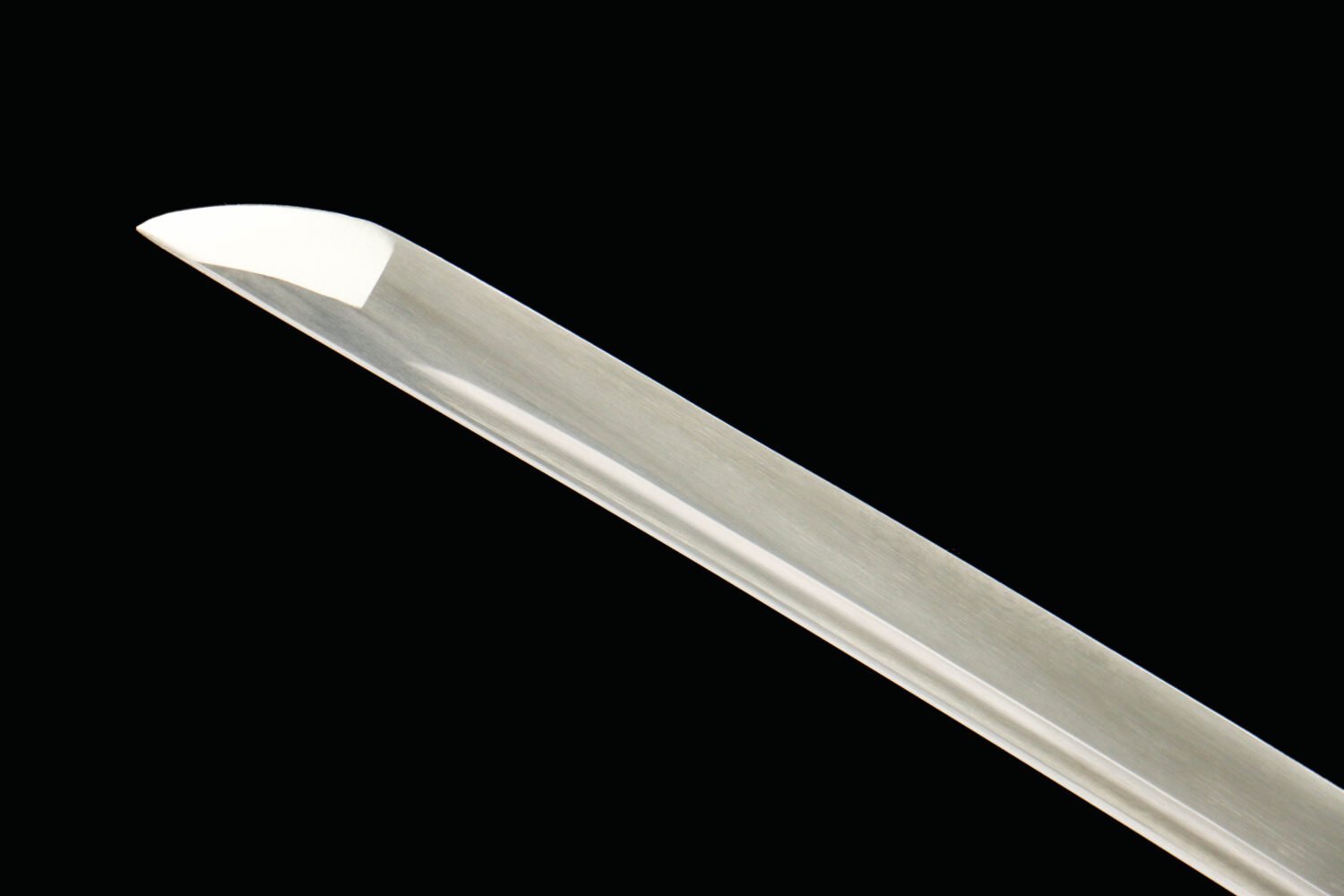 IMG_5791 1065 steel - pure handmade Japanese katana - green leather sheath - iron fittings - Xuanchao