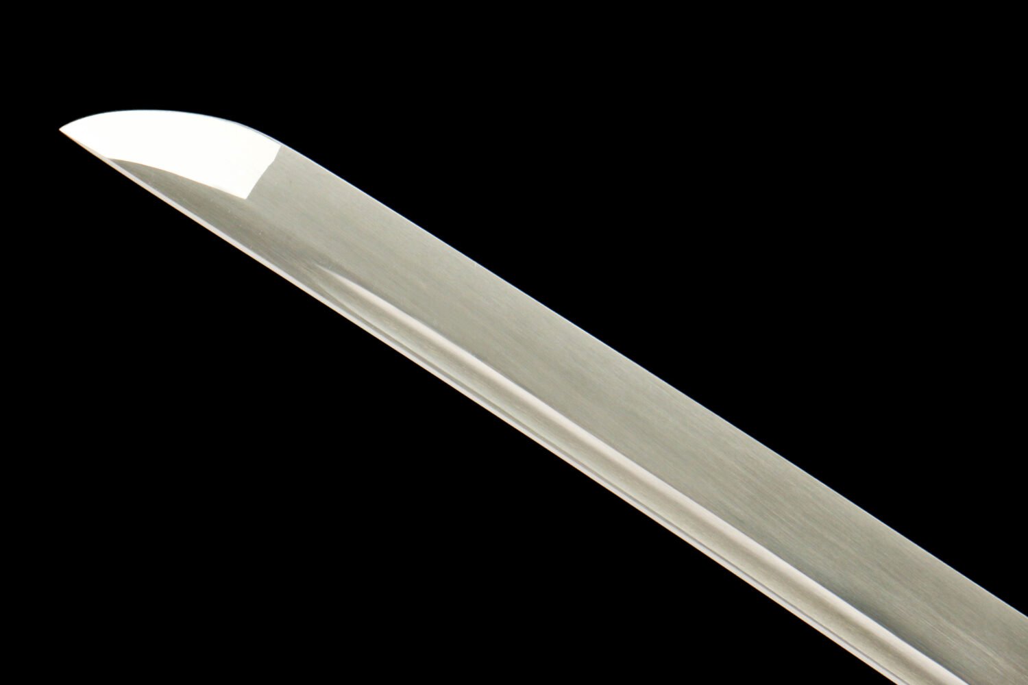 IMG_5802 1065 steel - pure hand-forged samurai sword - green leather sheath - zinc alloy fittings - Qiuhua