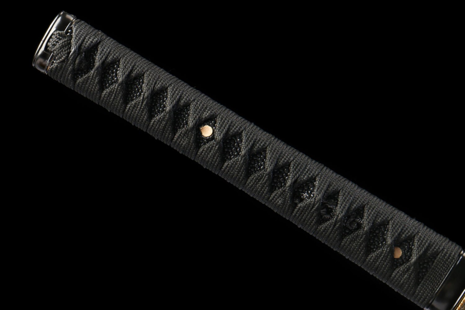 IMG_5817 1065 steel - pure hand-forged samurai sword - iron fittings - green leather sheath - green - Luqifeng