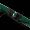 IMG_5820 1065 steel - pure hand-forged samurai sword - iron fittings - green leather sheath - green - Luqifeng
