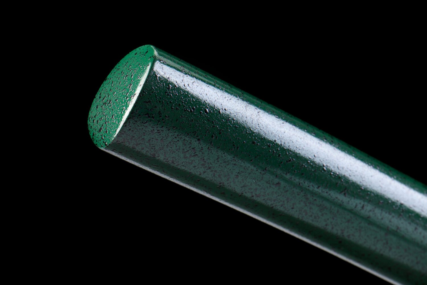 IMG_5822 1065 steel - pure hand-forged samurai sword - iron fittings - green leather sheath - green - Luqifeng