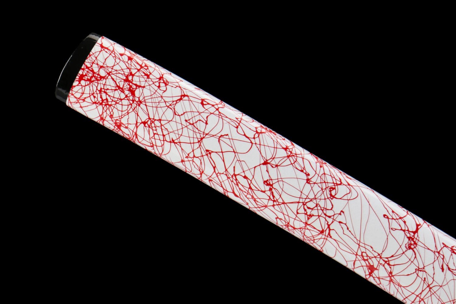 IMG_5936 1065 steel - pure hand-forged samurai sword - iron equipment - green leather sheath - red thread