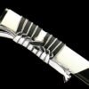 Damascus steel, pure handmade Japanese katana, green leather sheath, twisted pattern, silver plating, frosted magnificent