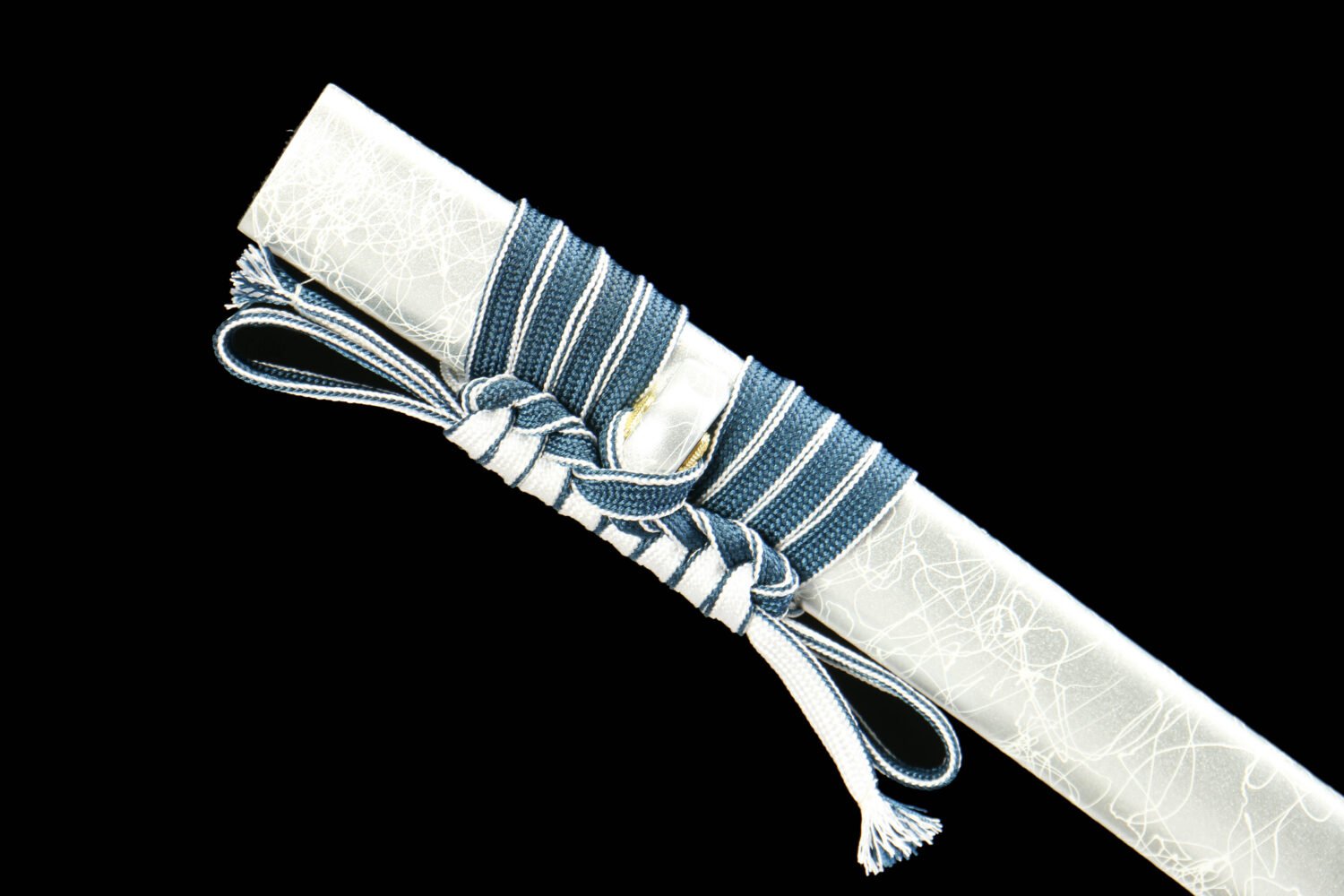 IMG_6209 1065 steel - pure hand-forged samurai sword - green leather sheath - zinc alloy fittings - Baiyao