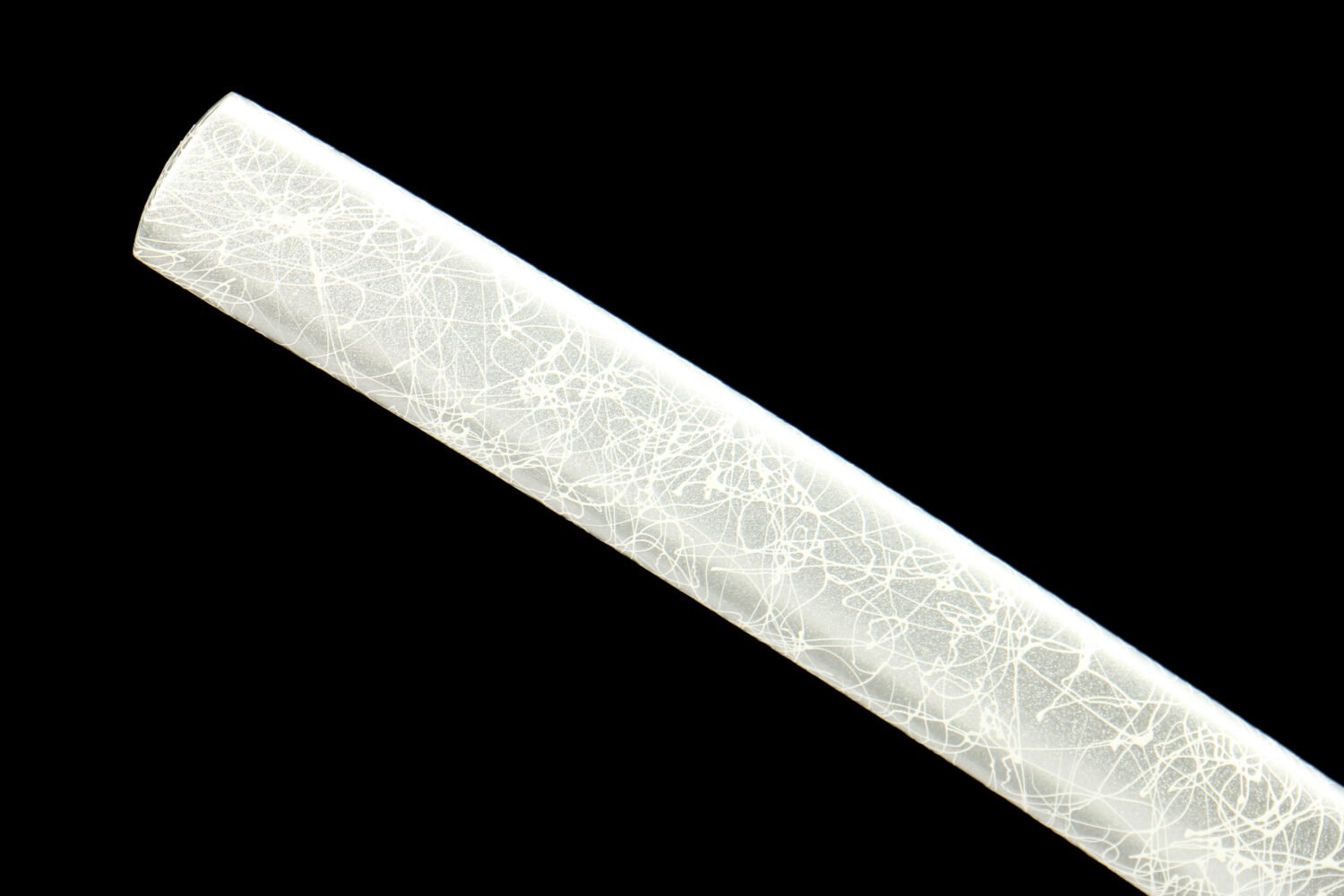 IMG_6212 1065 steel - pure hand-forged samurai sword - green leather sheath - zinc alloy fittings - Baiyao