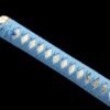 1060 steel - pure handmade Japanese samurai sword - half fish skin sheath - copper fittings - Qingming